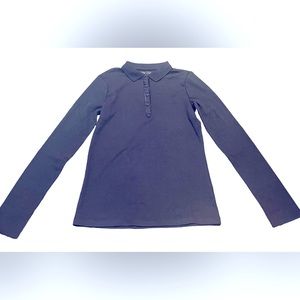 Navy Blue long sleeved polo- school uniform